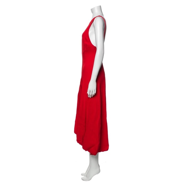 3.1 Phillip Lim Scoop Neck, Backless Red Dress - Picture 2 of 3